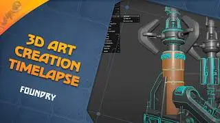 Stunning! Map Scanner 3D Art Creation Timelapse for FOUNDRY