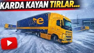 Tırla Karlı Havada zor anlar !!