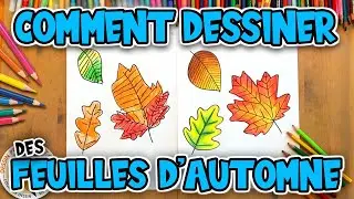 Comment dessiner des FEUILLES D'AUTOMNE facilement | Dessin Pour Enfant