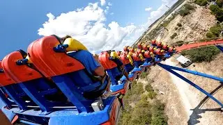 Superman Krypton Coaster POV - Six Flags Fiesta Texas [5K HIGHEST QUALITY]