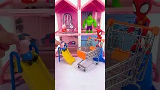 Satisfying With Unboxing & Review Peppa Pig Dollhouse ASMR #peppapig #shorts #asmr