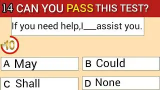 Modal verb English grammar quiz |Modal Auxiliary Verbs practice set|English quiz with me