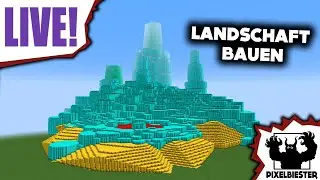 🔴Landschaft in Minecraft bauen | Pixelbiester