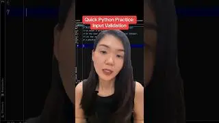 Quick Python practice: Input Validation 