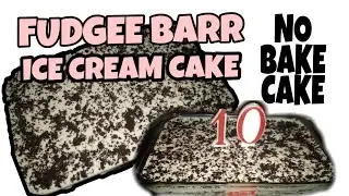 NO COOK FUDGEE BAR ICE CREAM CAKE | NO BAKE CAKE | 2 INGREDIENTS#Fudgeeicecreamcake #ecqbirthdaycake