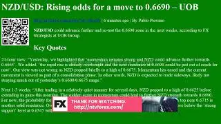 NZD/USD: Rising odds for a move to 0.6690 &ndash; UOB