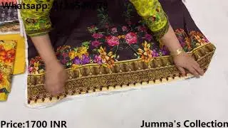 Bin Saeed Original Pakistani Pure Lawn Suits with Lawn Dupatta in Best Price | Women Suits Online