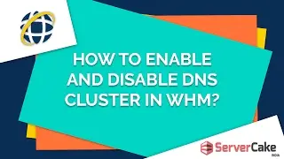 How to enable and disable DNS Cluster in WHM - ServerCake India