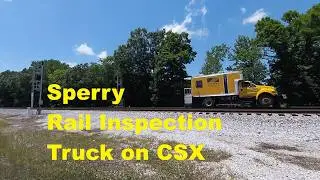 Sperry Rail Services Truck Checking CSX Track