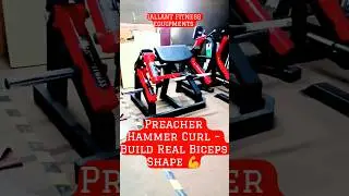 Preacher Hammer Curl Exercise | Biceps Thickness #gymequipment #preachercurls