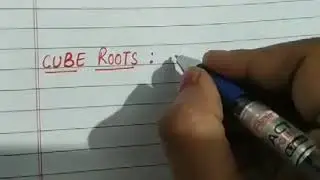 DEFINITION OF CUBE ROOTS