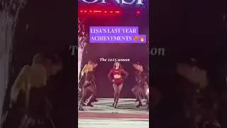 LISA LAST YEAR ACHIEVEMENTS 🥵🔥 #blackpink #shorts