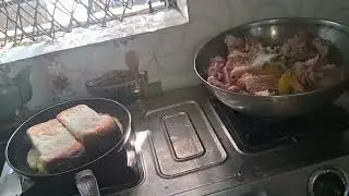 রবিবারের Special menu Chicken কষা আর সাথে শীতকালীন সব্জি দিয়ে ট্যাংরা মাছের ঝোল 