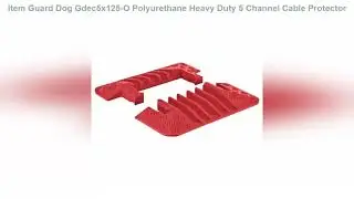 Guard Dog Gdec5x125-O Polyurethane Heavy Duty 5 Channel Cable Protector Male And Female End Caps, O