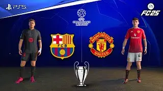 FC 25 - Barcelona vs Man United | UCL Final | Lewandowski vs Fernandes epic showdown