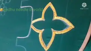 Back neck loading design /aari neck design