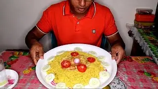 Cooking Eggs Khichuri & Eating Sound Most Popular Food For Tasty Twesty Foods