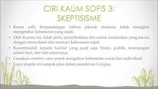 NGAJI FILSAFAT: KAUM SOFIS - SKEPTISISME (4)