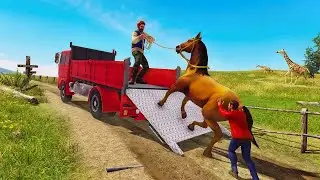 Animal Transporter Truck Simulator Games - Rescue Animal Transporter - Gameplays