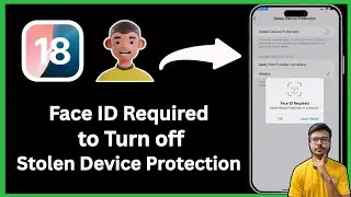 Fix face id required stolen device protection is turned on on iphone | Off Stolen Device Protection🔥