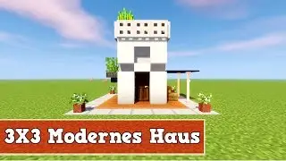 Wie baut man ein kleines Modernes Haus in Minecraft | Minecraft Modernes Haus bauen deutsch
