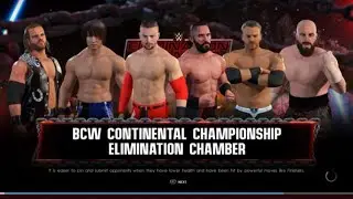 WWE 2K22 Elimination Chamber Christian VS Hangman VS Fury VS Pac VS Danger VS Kota ,BCW Championship