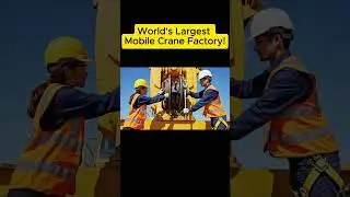 Inside the World's Largest Mobile Crane Factory! #shorts #shortvideo #crane