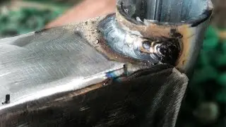 The Secret to Perfect thin Square tube to pipe welding | Welding