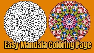 Mandala Coloring Page Colored With Relaxing Music Colored By Osman Mandalas World | Video 101