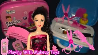 Toys ASMR | 1:09 Minutes Satisfying With Cute Barbie Doll Makeup Toys | Hair Styling Makeover Set