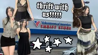THRIFT WITH ME!!!! dark forest fairy, skirts, tops AND MORE!!!!!+ try-on haul!!!🧚🏼&zwj;♂️🤎🌲