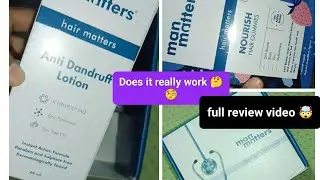 Hair Fall control solution 🤫||Man Matters  kit review ✨#khanbndivlogs #vlog#hairfallcontrol
