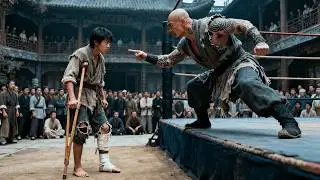 囂張惡霸自以為天下無敵擺下擂台，怎料卻被功夫少年3招打爆！ #kungfu #movie #功夫 #李連杰 #jetli