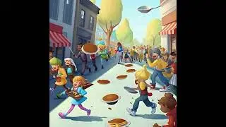 The Great Pancake Race of Puddleton |  @TheBigLittleWorld