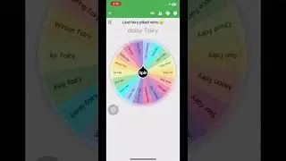 Last fairy piked wins 🏆 🥇 🏅 #fairy #game #spinthewheel