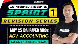 CA Inter Advanced Accounting Revision | MCQ PRACTISE SESSION (May 2025 ICAI Paper) By CA CS Anshul