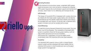 DIFFERENCES BETWEEN STANDARD UPS & INDUSTRIAL UPS SYSTEM