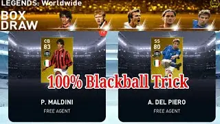 BlackBall Legend Trick in LEGEND: Worldwide Boxdraw in PES 2019 Mobile || PES Galaxy Mobile ||