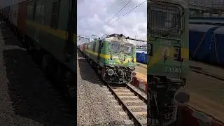 Powerful🔥 9000 HorsePower WAG-9 HC skipping Kaman Road with Freight Train