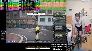psoas injury. MyWhoosh Cycling Workout Live Stream 26.01.2026 zv