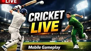 LIVE 🔴 Intense Cricket Match | Mobile Gameplay | Real-Time Action #live #shorts
