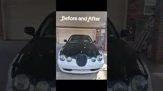 Before and After 2003 Jaguar Stype R Supercharged