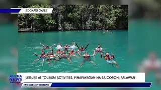 Leisure at tourism activites para sa mga residente ng Coron, Palawan, pinapayagan na.