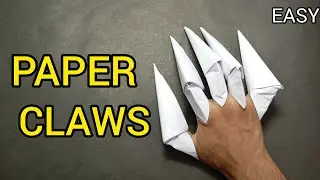 How To Make a Paper Wolf Claw - Paper Claws