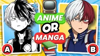 ANIME 📺 or MANGA 📚 Which One Is Better? 🔥 | ANIME QUIZ