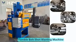 Q324 Smaller model tumble belt type shot blasting machine rubber belt wheel blaster