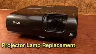 Как заменить лампу в портативном проекторе Epson.
