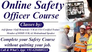 COMPLETE YOUR SAFETY COURSE WITHOUT QUITTING YOUR JOB | ONLINE SAFETY OFFICER CLASSES #bestinstitute