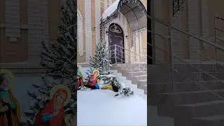Впервые.. It's the first time he's going to church, God bless him! #спасиисохрани #любовь #благодарю