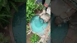 Insane creative rock pool at Nancy Key Airbnb in North Carolina